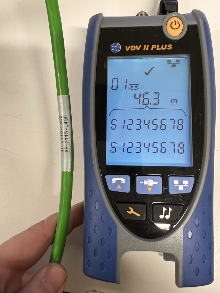 AP 3115 L406 kabeltest